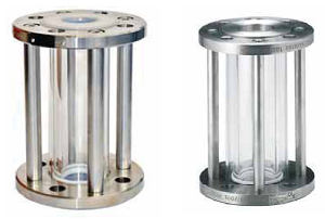 Цилиндрическое смотровое стекло Swissfluid (Швейцария) серий SSP-T/SST-T (из нержавеющей стали), футерованное пластомерами DN 15–150